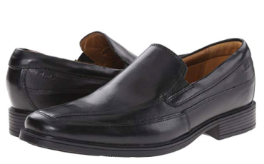 Clarks Men's Tilden Free Slip-On Loafer Black Leather